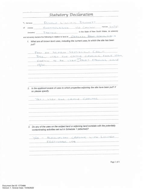 Prepare a NSW statutory declaration (stat dec) .